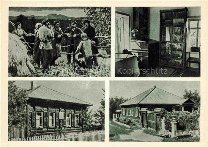 LENIN Wladimir Iljitsch Politik Politics Politique Dorf Schusenskoje Haeuser