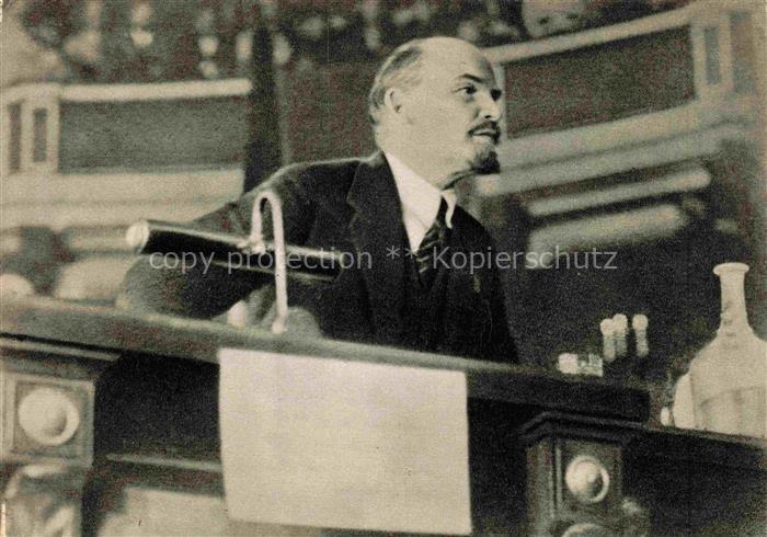 LENIN Wladimir Iljitsch Politik Politics Politique Petrograd Kongress