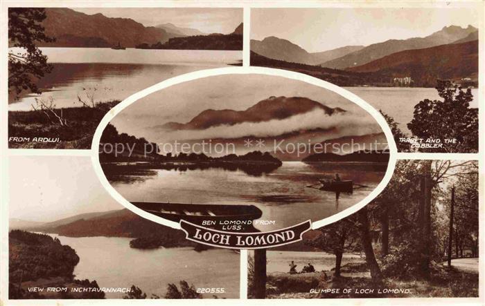 Loch Lomond Scotland UK Ardlui Inchtanavach Ben Lomond Tarbet and the Cobbler Gl