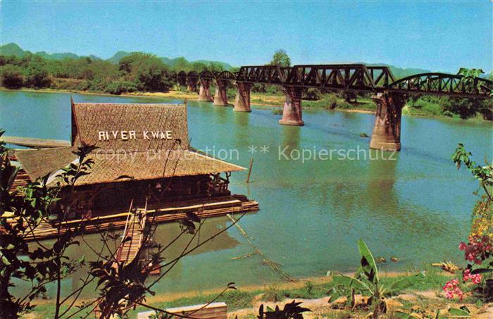 Kanchanaburi Thailand Railway Bridge Saphan River Kwae
