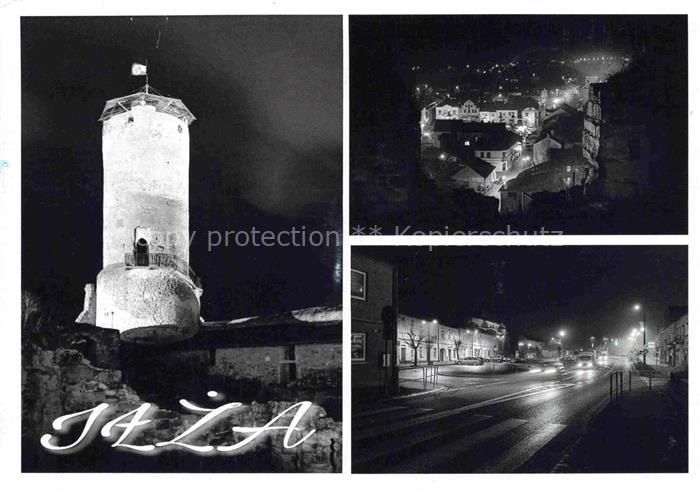 Ilza RADOM Masowien PL Schlossturm Nachtaufnahmen