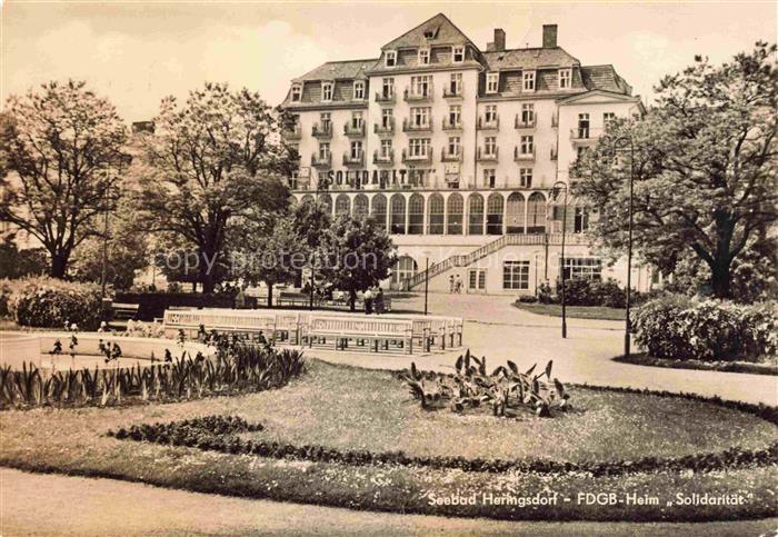 HERINGSDORF  Ostseebad Usedom FDGB Heim Solidaritaet