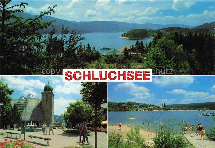 Schluchsee Panorama Kirche Strandpartie