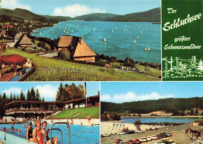 Schluchsee Panorama Schwimmbad Staumauer