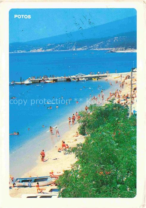 Potos Thasos Greece Fliegeraufnahme Strandpartien