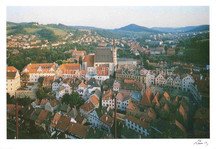 Cesky Krumlov Krumau Moldau CZ Michal Tuma Fliegeraufnahme