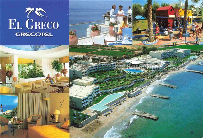 Rethymnon Rethimnon Crete Greece El Greco Grecotel Gastraeume Strand Fliegeraufn