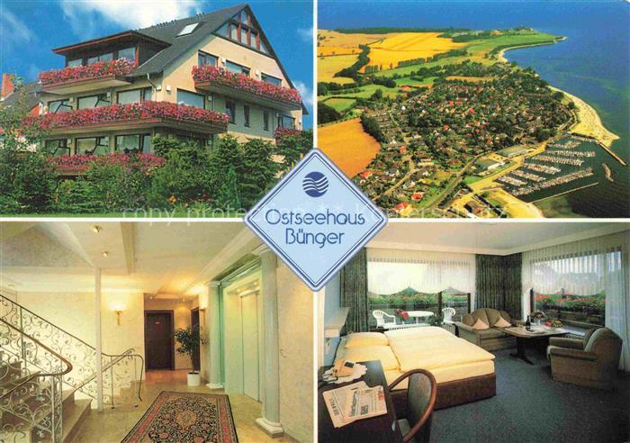 Strande Holstein Ostseehaus Buenger Treppe Flur Appartement Fliegeraufnahme