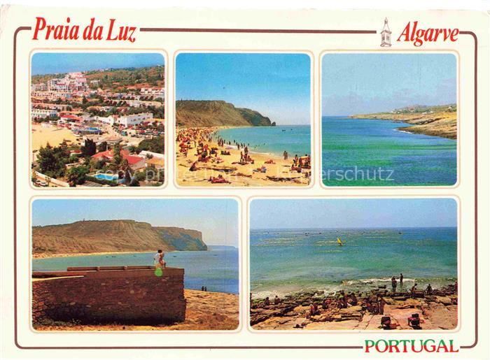 Praia da Luz PT Panorama Strandpartien