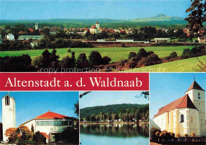 Altenstadt Waldnaab Panorama Kirchen Seepartie