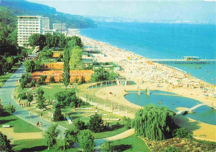 Slatni Pjasazi BG Fliegeraufnahme Strandpartie