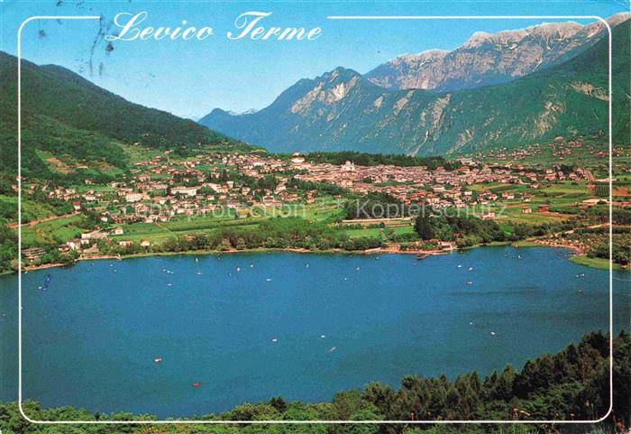 Levico Terme Trentino IT Panorama col lago