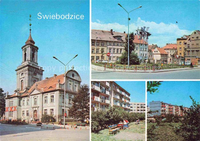 Swiebodzice Freiburg Schlesien PL Ratusz przebudowany Plac 22 Lipca Osiedl miesz