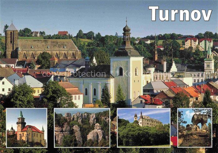 Turnov  Turnau CZ Zamek Hruba Skala Hruboskalsko Zamek Hruby Rohozec Zricenina s