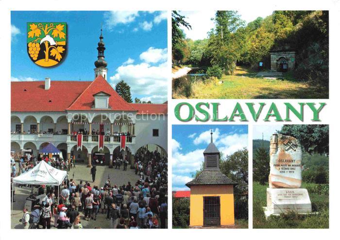 Oslavany Oslawan CZ Historicke slavnosti Dedicna stola tech pamatka zvonicka v P