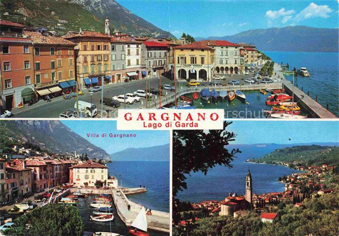 Gargnano Lago di Garda Panorama Hafen Ortsansicht