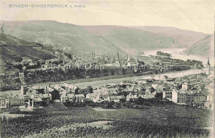 Bingerbrueck Rhein Panorama Rheintal