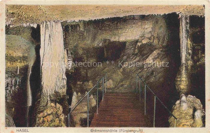 Hasel Baden Hasler Hoehle BW Erdmannshoehle Fuerstengruft