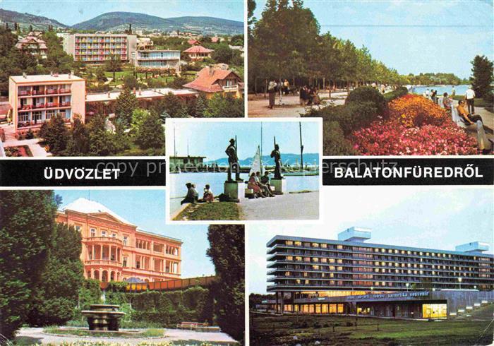 Balatonfuered HU Teilansichten Hotels Uferpromenade am Plattensee