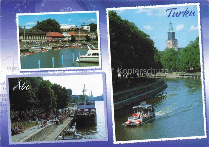 Turku Abo Suomi Teilansichten Hafen Bootsfahrt