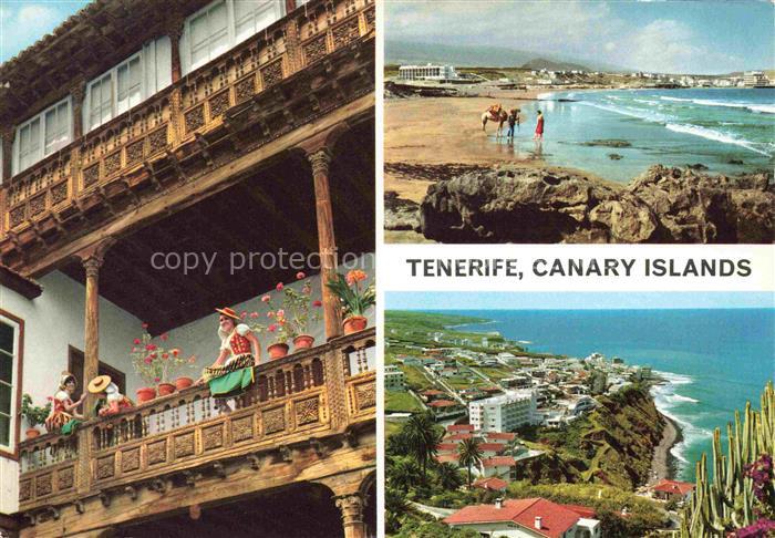 Tenerife Islas Canarias Spanien ES Innenhof der Vasa de los Balcones Strand Kues