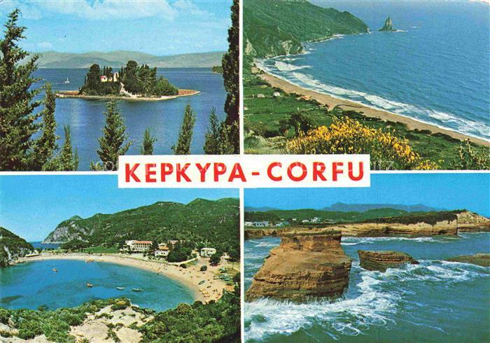 Corfu Korfu Greece Kuestenpanorama Bucht