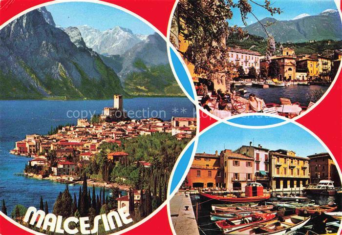 Malcesine Lago di Garda Panorama Hafen