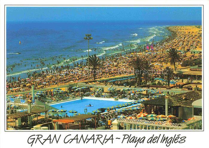 Playa del Ingles Gran Canaria ES Panorama Strand
