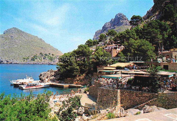 Sa Calobra Restaurant am Wasser Bucht