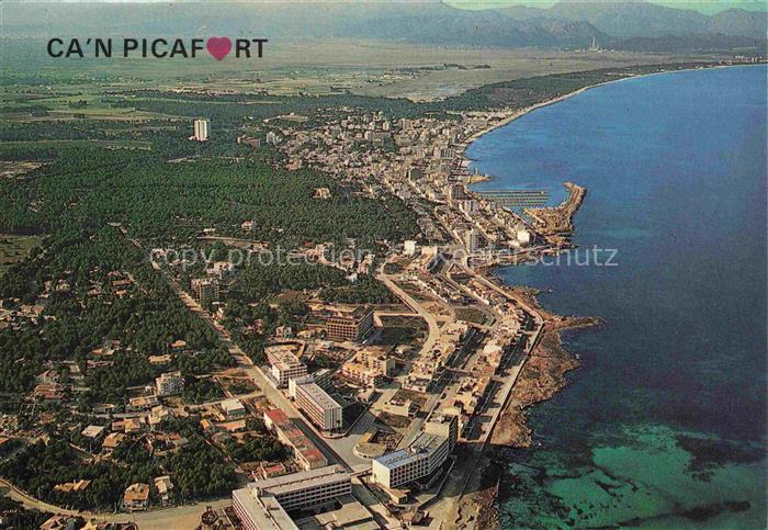 Can Picafort Mallorca ES Fliegeraufnahme