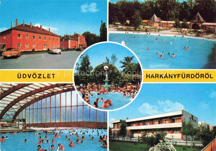 Harkanyfuerdo HU Teilansichten Freibad Hallenbad