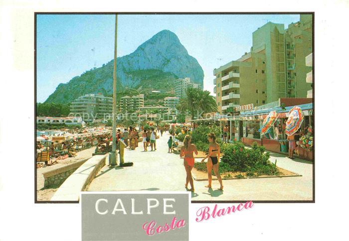 Calpe Calp Alicante ES Strand Promenade