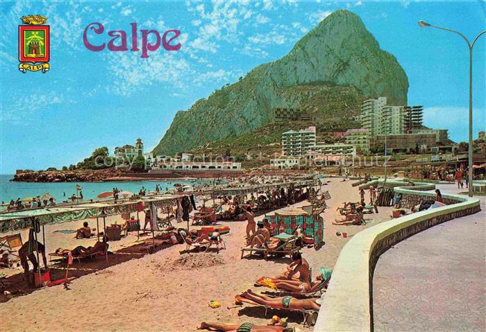 Calpe Calp Alicante ES Playa de la Fosa y Penon de Ifach