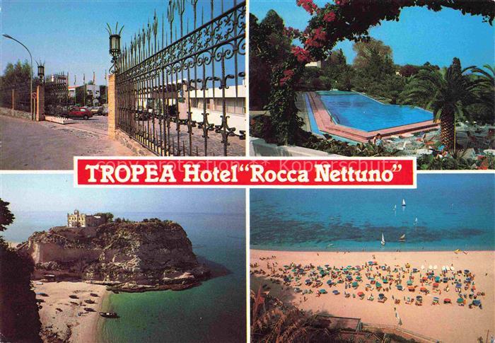 Tropea Calabria IT Hotel Rocca Nettung Swimming Pool Strand