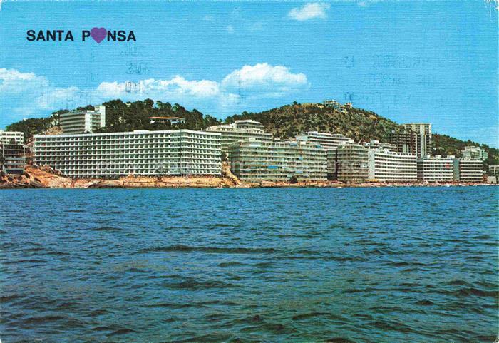 Santa Ponsa Mallorca ES Hotels Ferienanlagen Ansicht vom Meer aus