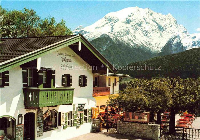 Ramsau  Berchtesgaden Berggasthof Pension Zipfhaeusl genannt Sahnegletscher