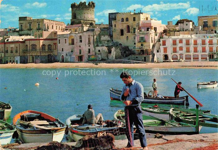 Forio d Ischia IT Panorama Hafen