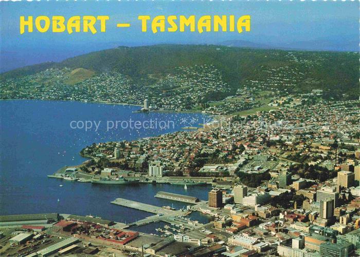 Hobart  Tasmania Australia Fliegeraufnahme