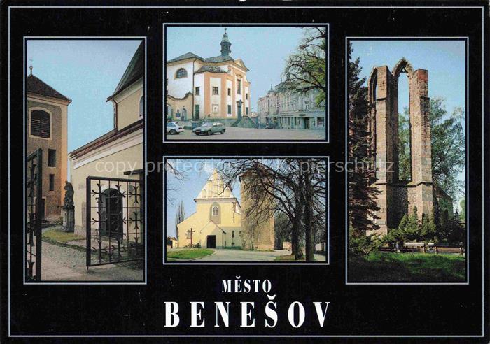 Benesov  u Prahy Beneschau CZ Kostel sv. Mikulase 17. Jhdt.