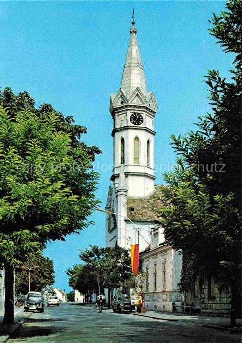 Moerbisch See Burgenland AT Hauptstrasse Pfarrkirche
