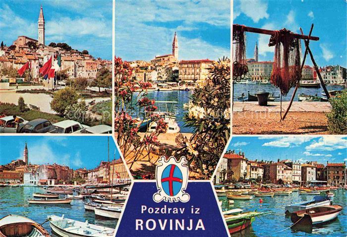 Rovinj Rovigno Istrien Croatia Teilansichten Hafen