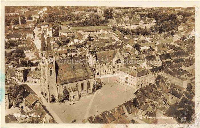 Koethen Anhalt Fliegeraufnahme