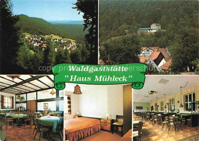 Iggelbach Waldgaststaette Haus Muehleck Panorama Gastraeume Zimmer
