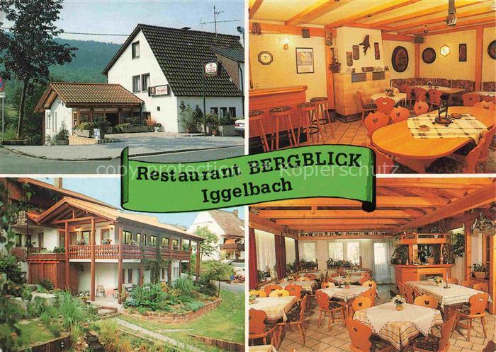 Iggelbach Restaurant Bergblick Gastraeume Garten