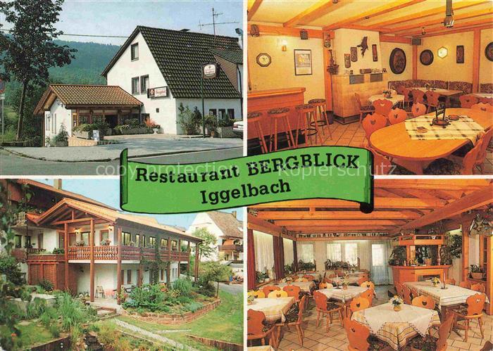 Iggelbach Restaurant Bergblick Gastraeume Garten