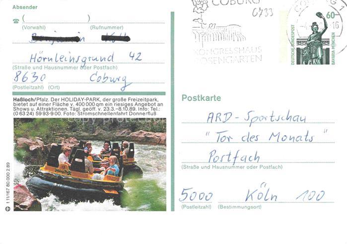 Hassloch Pfalz Holiday Park Stromschnellenfahrt Donnerfluss