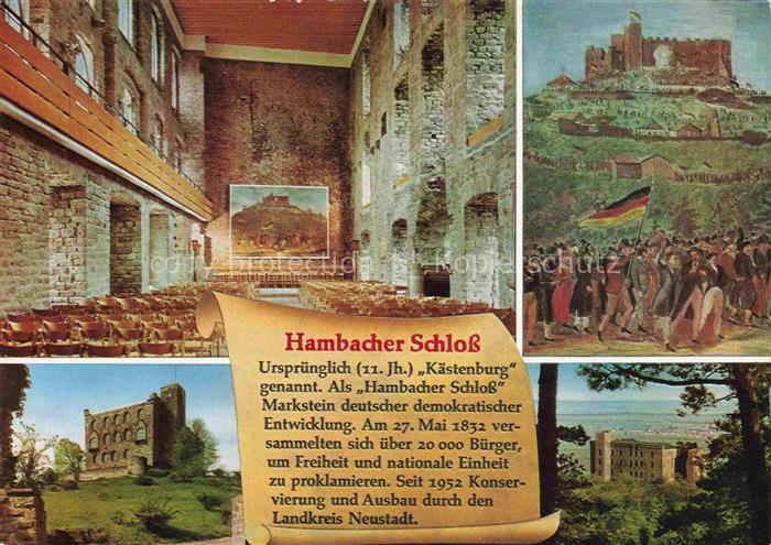 Hambach  Neustadt Weinstrasse Hambacher Schloss Festsaal Teilansichten