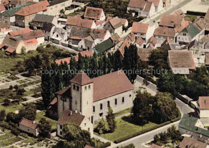 Boehl-Iggelheim Pfalz Fliegeraufnahme Kirche