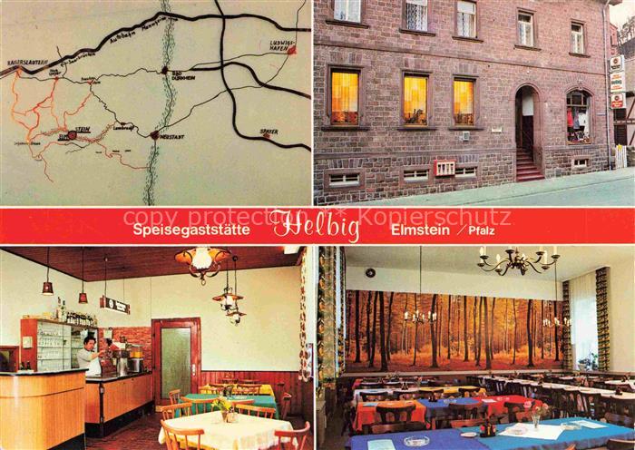 Elmstein Rheinland-Pfalz Speisegaststaette Helbig Gastraeume Theke