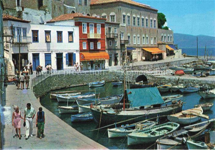 Hydra Ydra Hidra Idra Greece Hafenpartie